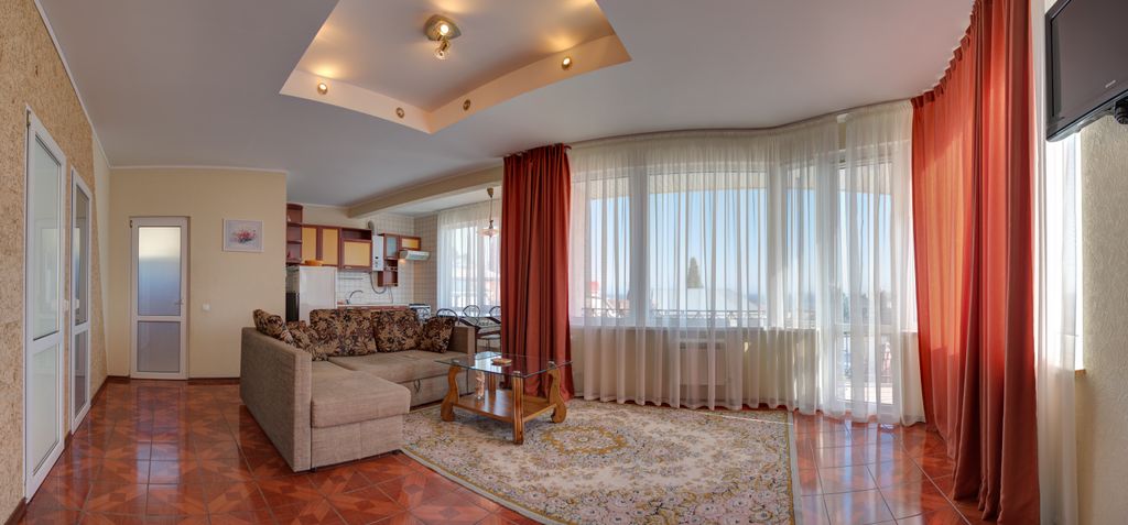 Клименко Хаус — Апартаменты улучшенные с 2 спальнями и балконом с видом на море