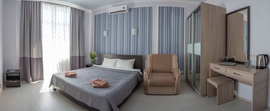 Вилла Мира — Двухместный номер с 1 кроватью с дополнительным местом с видом на море