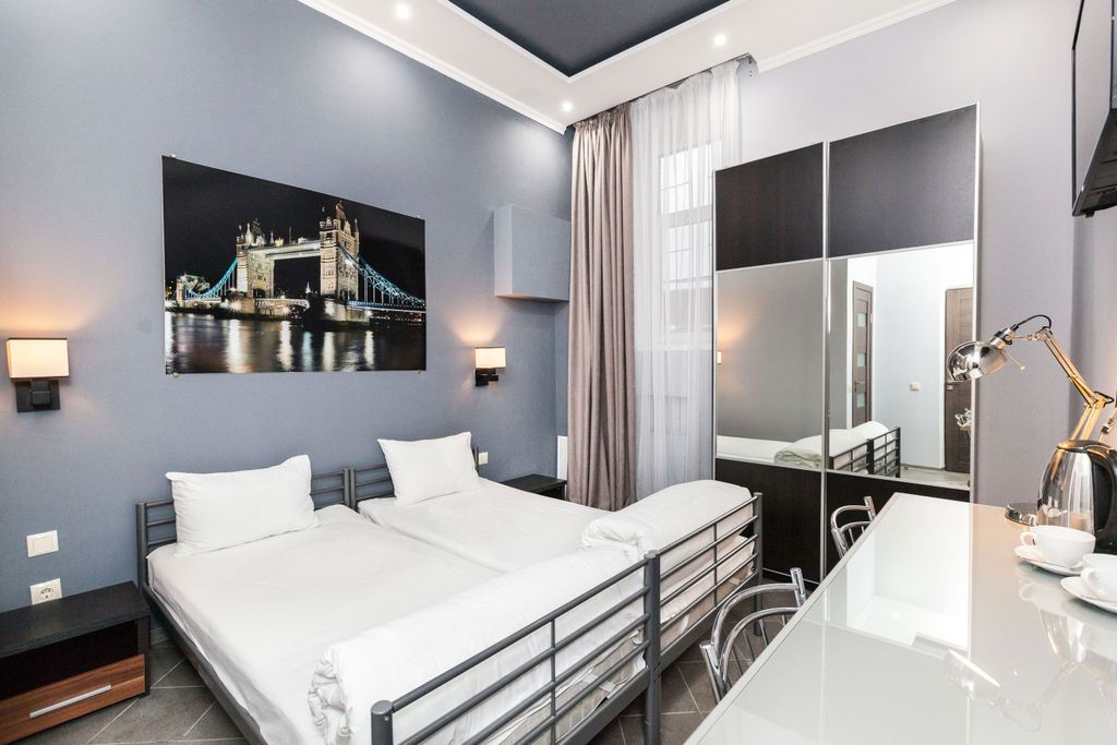 Брусника Полежаевская — Двухместный номер с 2 отдельными кроватями стандарт