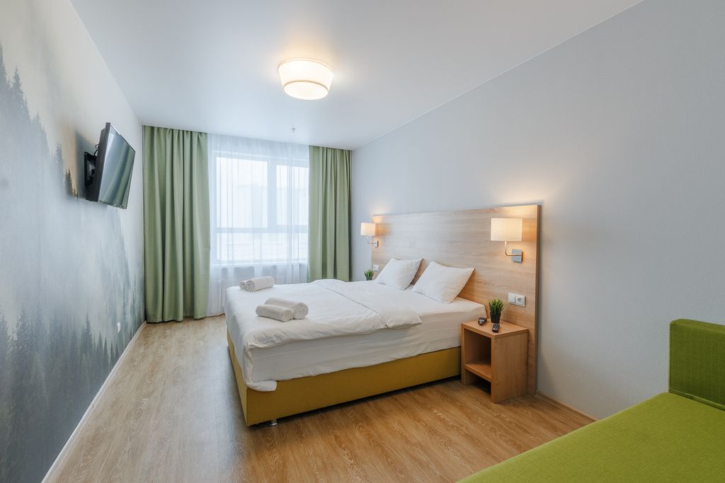 Net на Железнодорожной — Апартаменты полулюкс 4-х местный