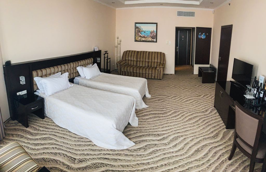 Aquamarine Resort&Spa — Двухместный номер с 2 отдельными кроватями стандарт с видом на море