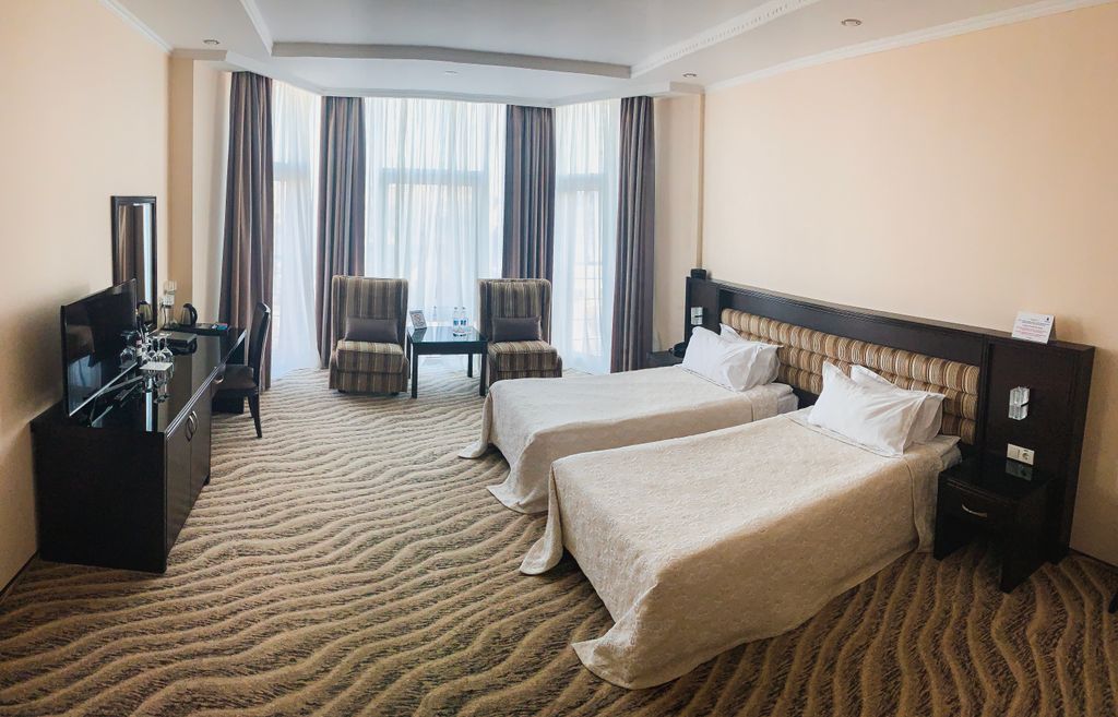 Aquamarine Resort&Spa — Двухместный номер с 2 отдельными кроватями стандарт с видом на город