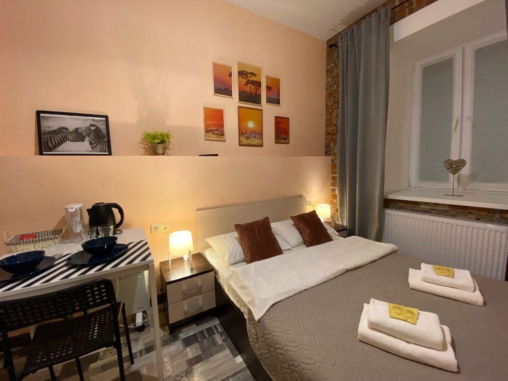Boho Loft Hotel Nevsky — Двухместный номер с 1 кроватью с собственной ванной комнатой в уютном миниотеле