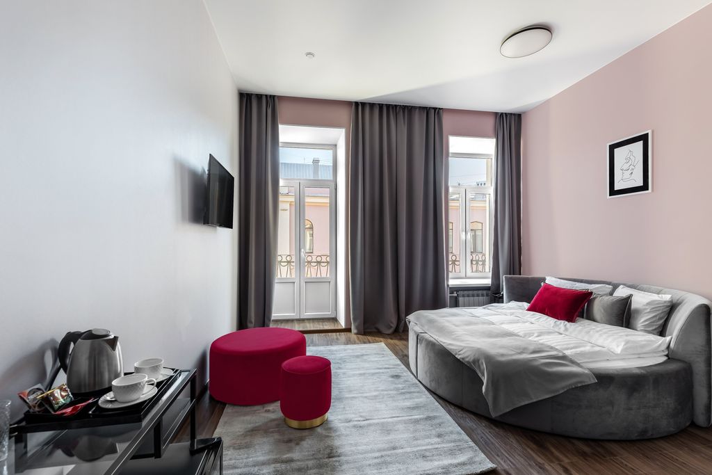 Бутик Отель Номера — Двухместный номер с 1 кроватью полулюкс с круглой кроватью