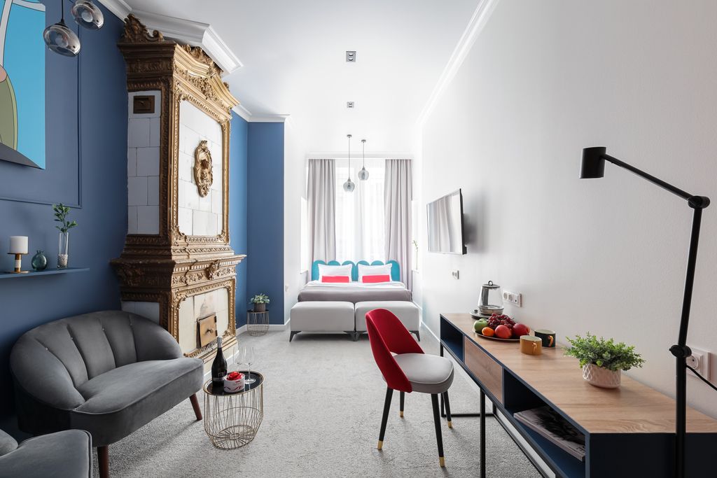 Mix Hotels Rubinstein — Двухместный номер с 1 кроватью люкс с сауной