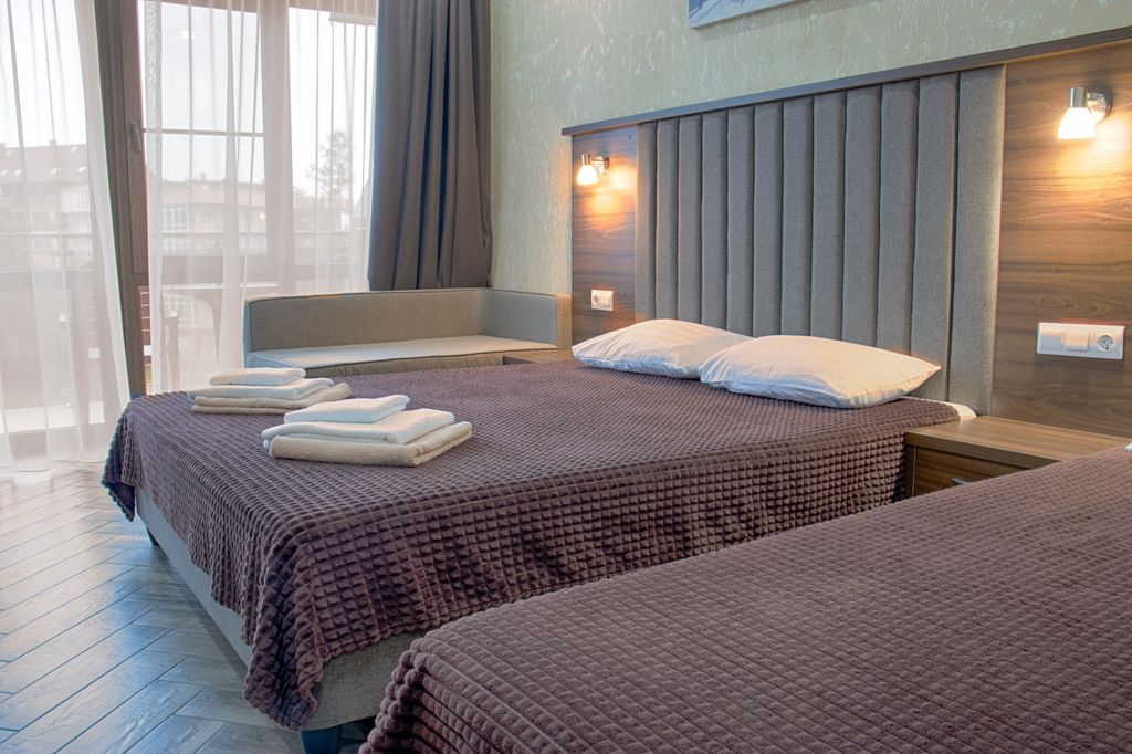 Омега плюс — Двухместный номер с 1 кроватью стандарт с балконом