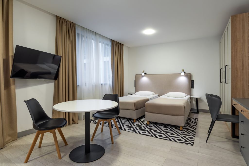 Ярд Резиденс — Апартаменты стандарт с двумя раздельными кроватями