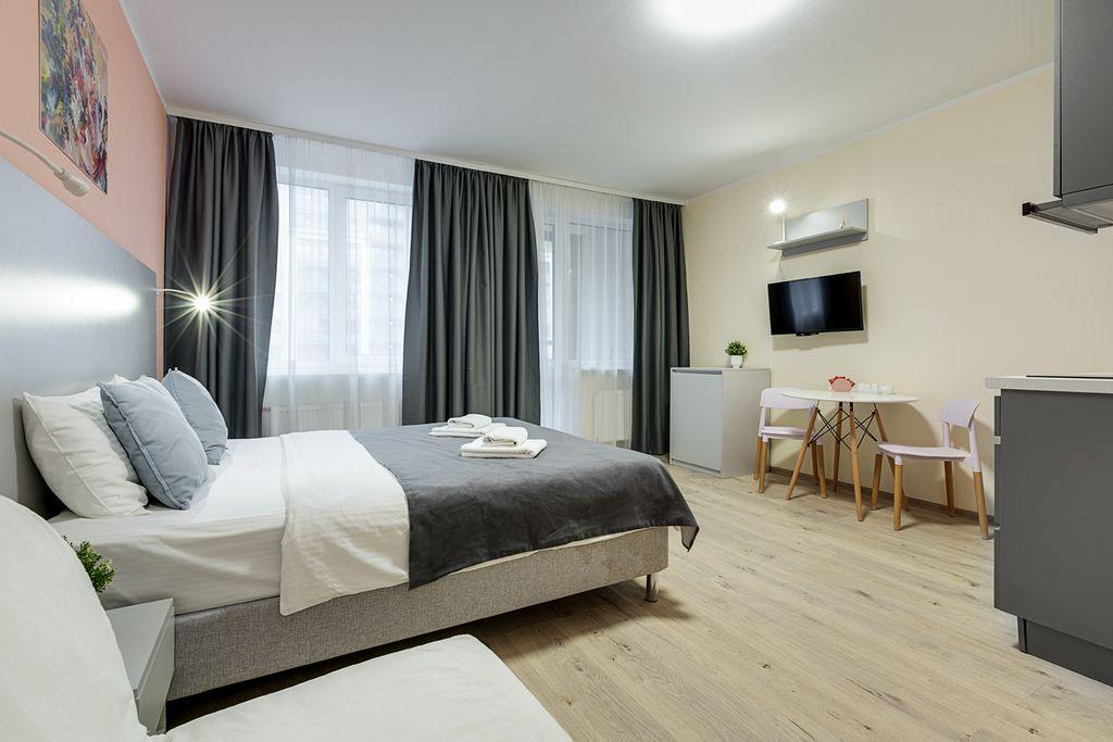 Salut Like на метро Площадь Мужества — Апартаменты студия Comfort 30 кв.м.