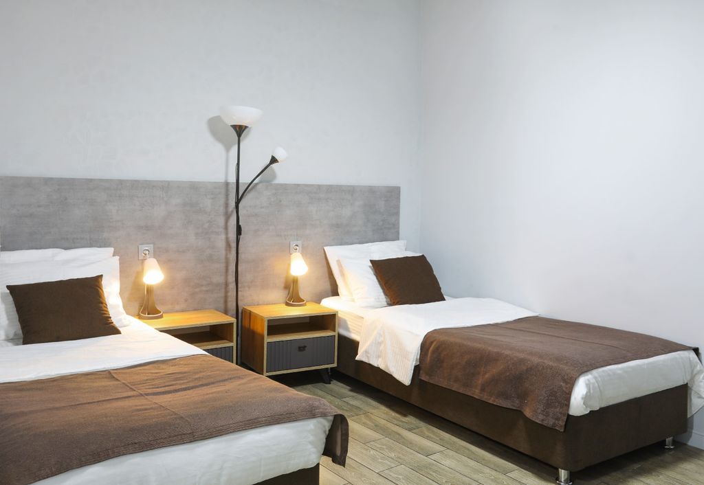 Центральный — Двухместный номер с 2 отдельными кроватями улучшенный