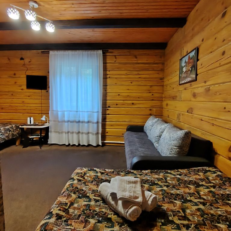 Шале Горная пчела — Двухместный номер с 2 отдельными кроватями стандарт с видом на горы