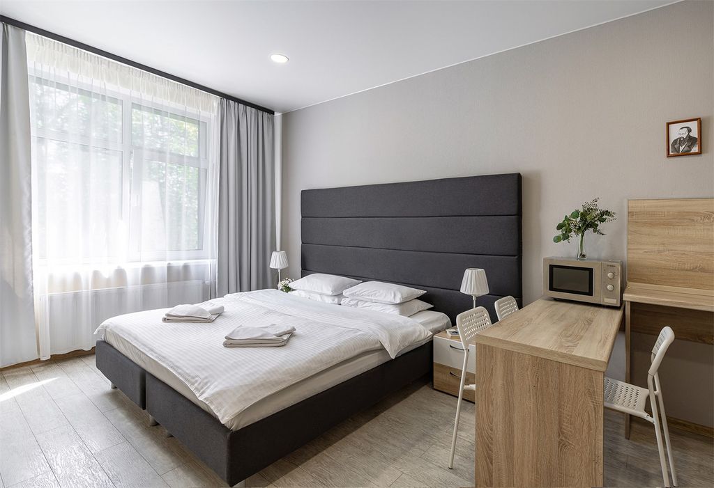 АпартПейдж Елагин — Двухместный номер с 1 кроватью квартира-студия в Елагин-апарт