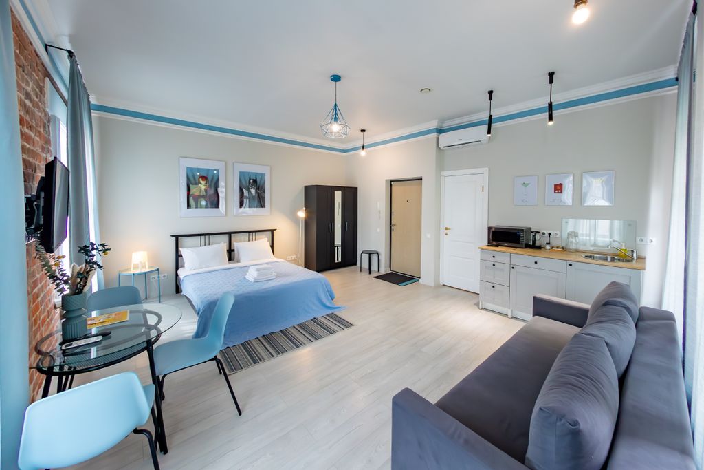 Чо Отель — Двухместный номер с 1 кроватью Апартаменты Teal с балконом