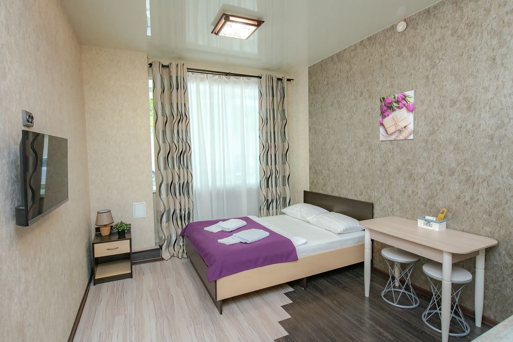 Классик — Двухместный номер с 1 кроватью Номер-студио с кухонной зоной