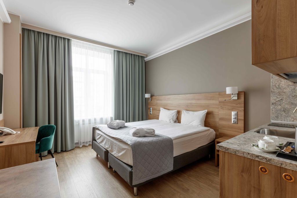 Велтон Клаб Отель и Апартаменты — Апартаменты стандартные с кухней