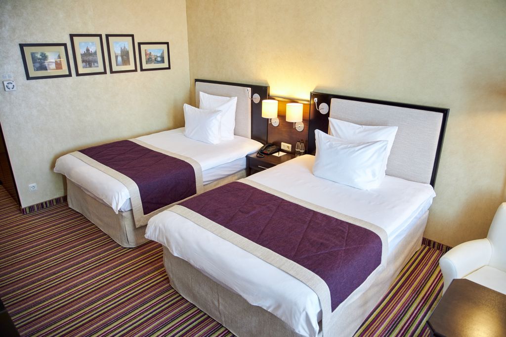 River Palace — Двухместный номер с 2 отдельными кроватями двухместный номер с двумя кроватями стандарт с балконом | Вид на город