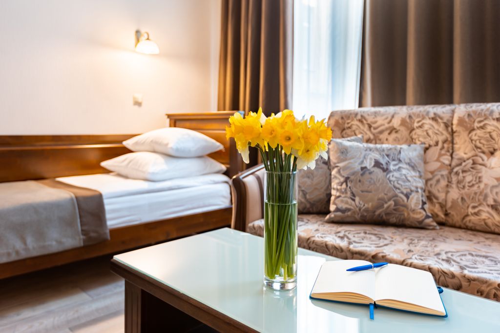 Северный цветок — Трёхместный номер улучшенный с видом на город