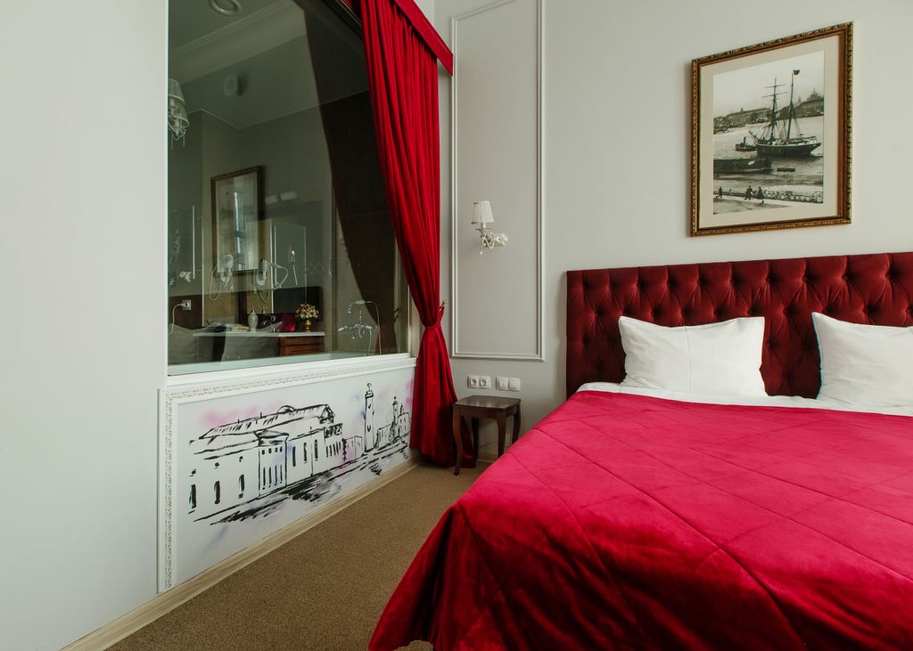 Marel — Двухместный номер с 1 кроватью люкс с балконом на Невский проспект