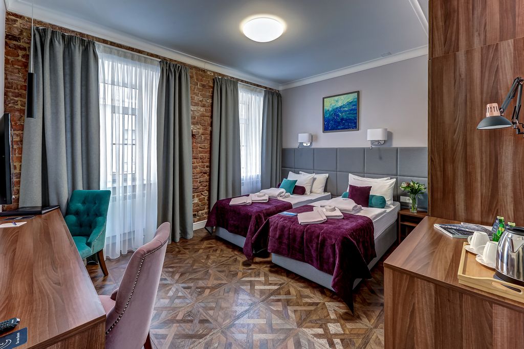 Velvet — Двухместный номер с 2 отдельными кроватями Комфорт с двумя раздельными кроватями