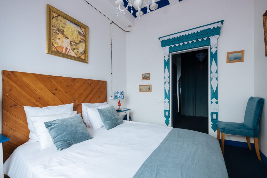 Сказка — Двухместный номер с 1 кроватью Синий номер с отдельным входом