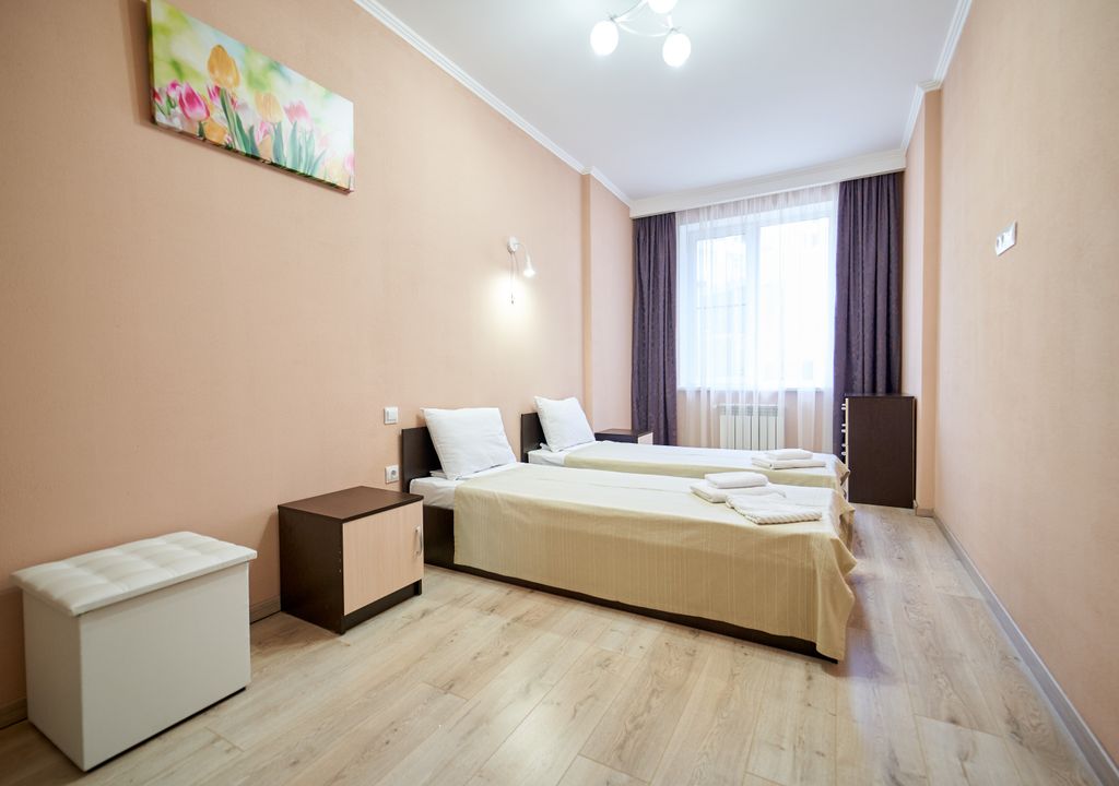 Солнечный город — Двухместный номер с 2 отдельными кроватями семейный