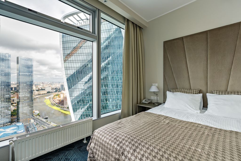 Панорама Сити — Двухместный номер с 1 кроватью улучшенный с видом на город