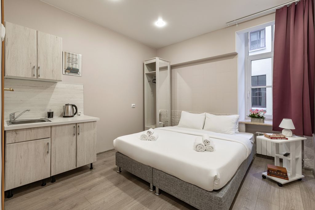 АпартПейдж Невский — Двухместный номер с 1 кроватью Стандарт с видом во двор