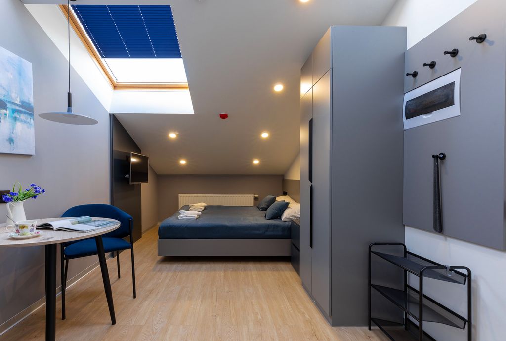 Port Comfort on Ligovskiy — Апартаменты стандарт мансарда с 1 двуспальной кроватью