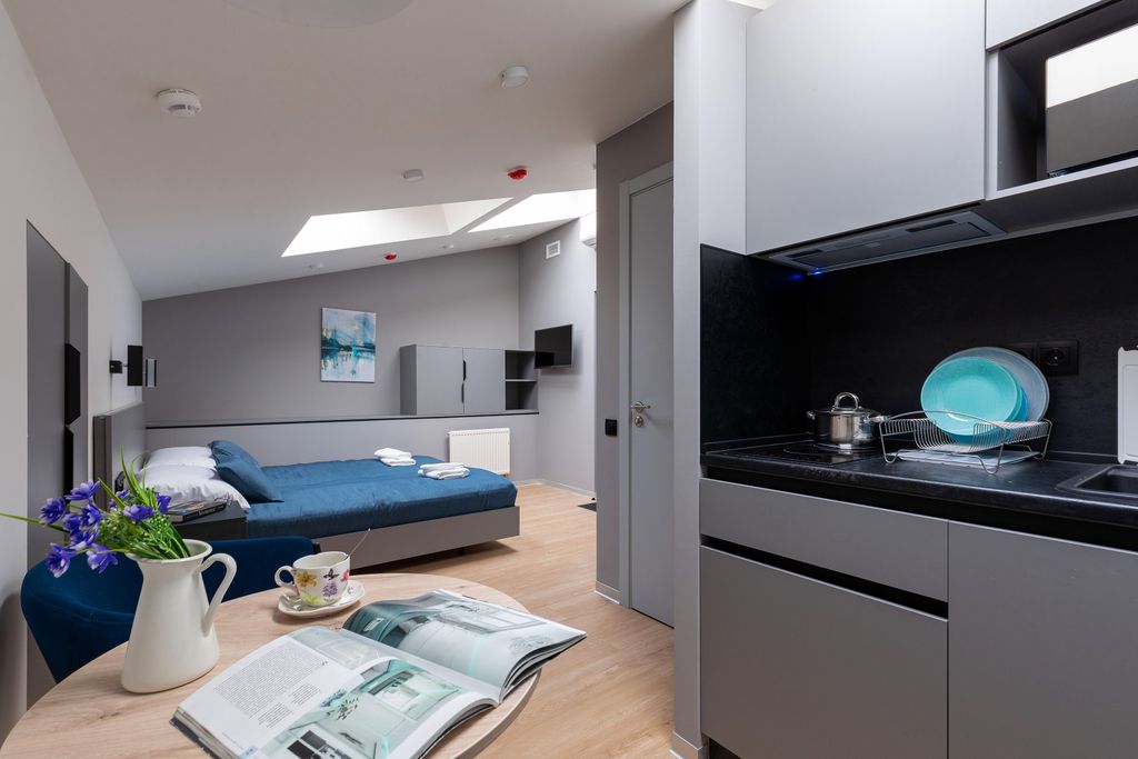 Port Comfort on Ligovskiy — Апартаменты стандарт мансарда с 2 раздельными кроватями