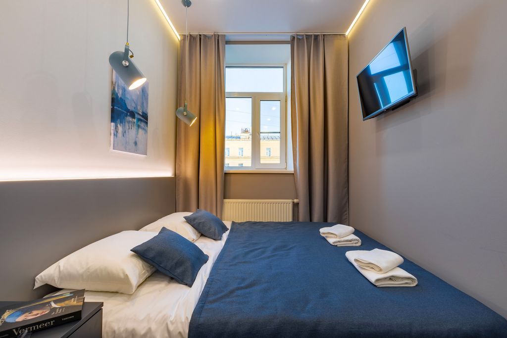 Port Comfort on Ligovskiy — Апартаменты стандарт с 1 двуспальной кроватью