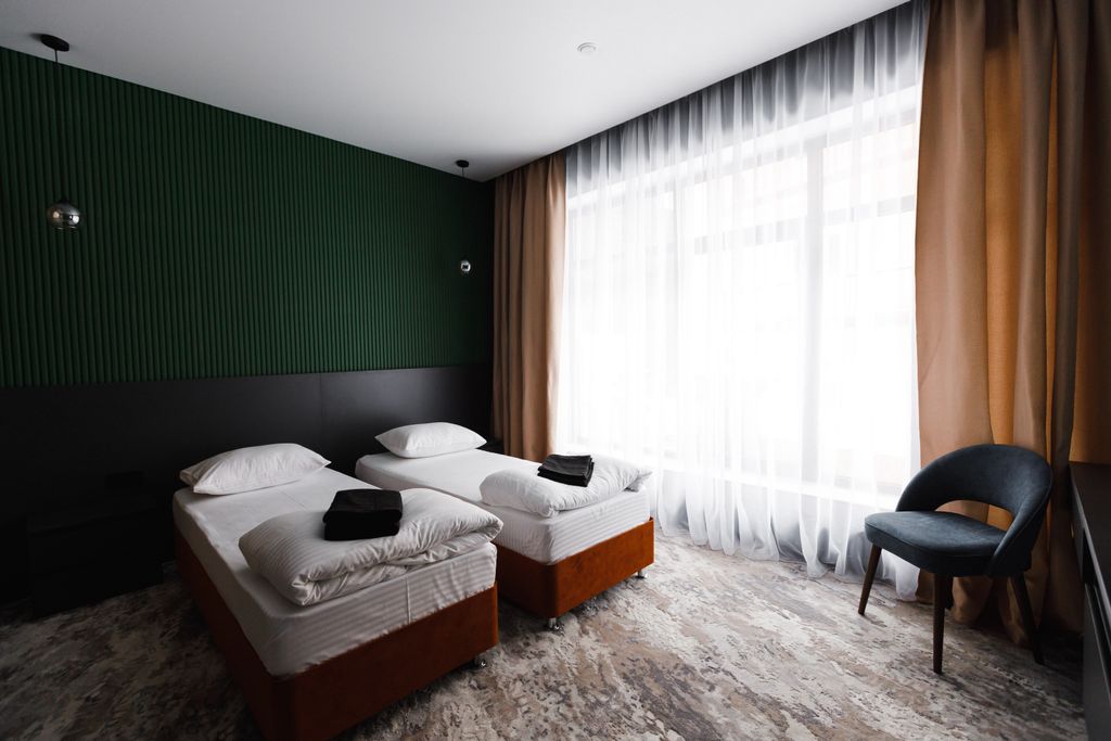 Dombay Winter Hall — Двухместный номер с 2 отдельными кроватями Двухместный номер с 2 отдельными кроватями и видом на горы