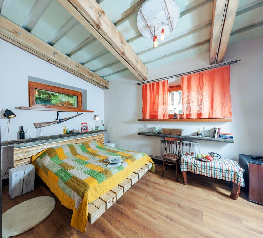 Арт-хаус — Двухместный номер с 1 кроватью Мансарда