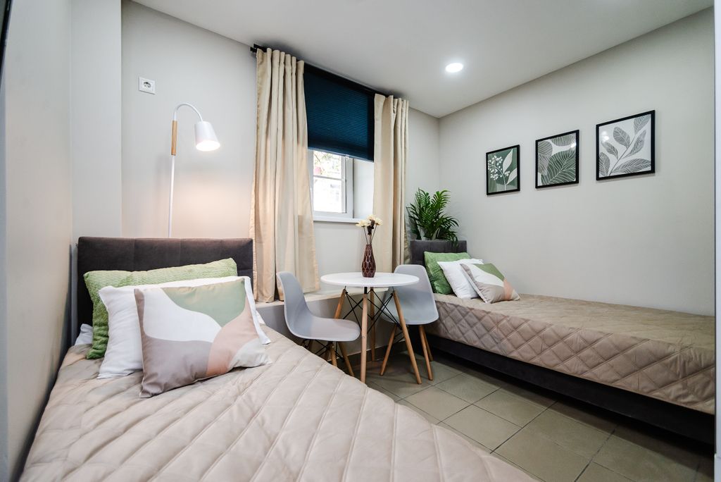 Апартаменты Uroom эконом — Двухместный номер с 2 отдельными кроватями эконом 3