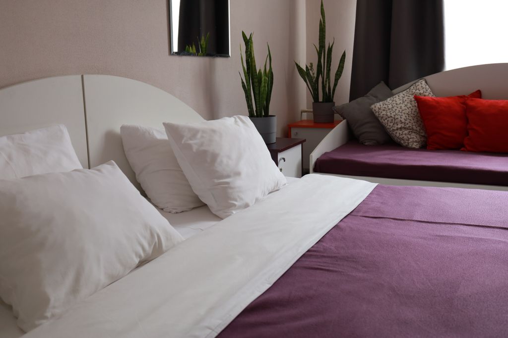 HDhostel — Семейный номер Двуместный номер с 1 кроватью или 2 отдельными кроватями и общей ванной комнатой