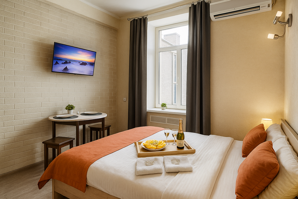 Metro Rooms — Семейный номер Семейный | Гарантия качества | 2 широкие кровати