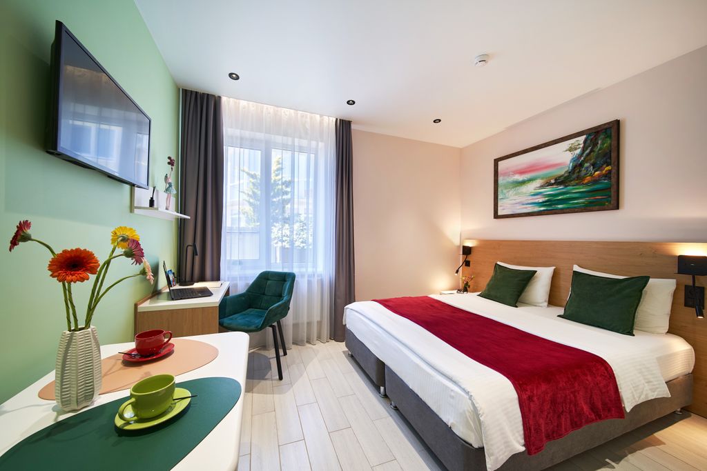 Oblaka House — Двухместный номер с 2 отдельными кроватями остров мечты для комфортабельного отдыха пары