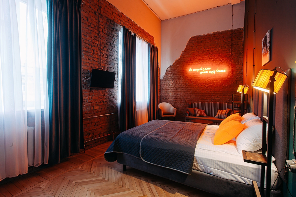 Мурман Лофт Отель — Двухместный номер с 1 кроватью комфорт