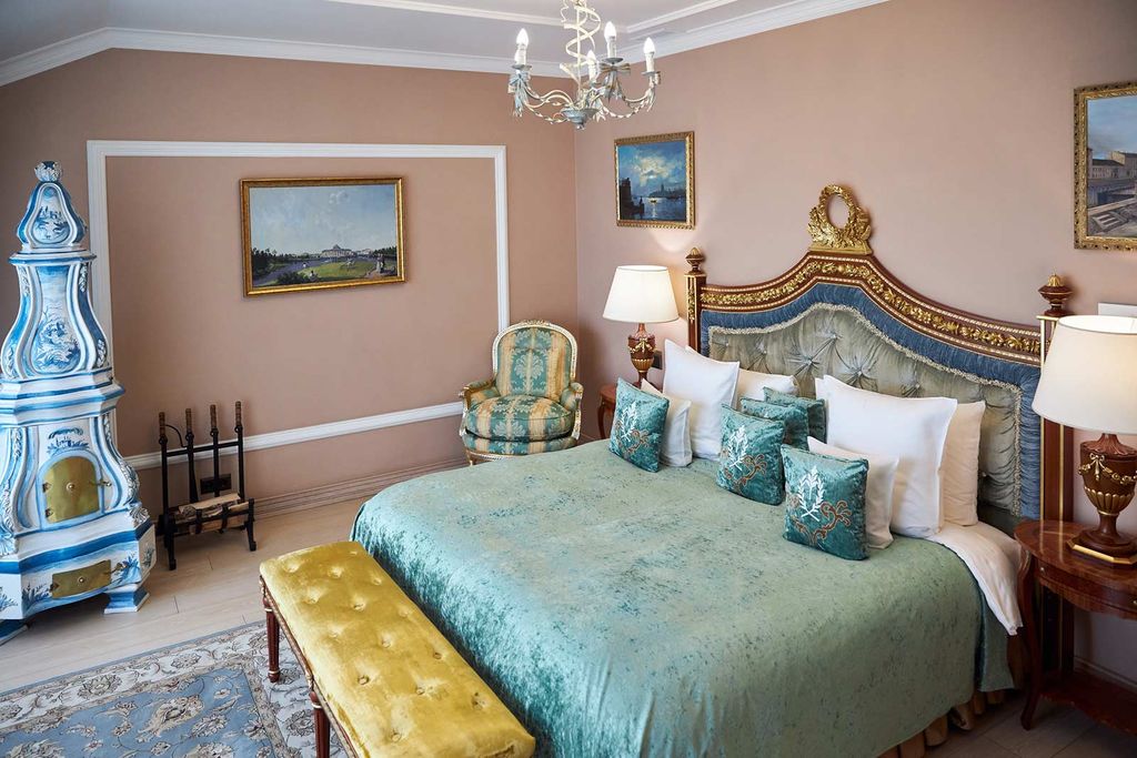 Дворец Трезини — Двухместный номер с 1 кроватью Люкс Премьер с гостиной и террасой с видом на Неву