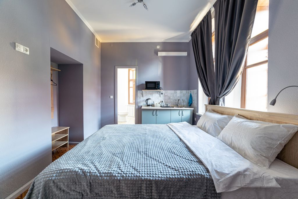 На Япеева — Двухместный номер с 1 кроватью с кондиционером, без TV