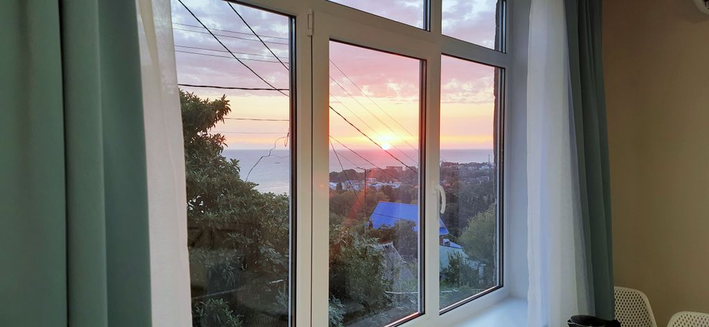 На Хвойной — Двухместный номер с 2 отдельными кроватями с доп. местом без балкона с видом на море