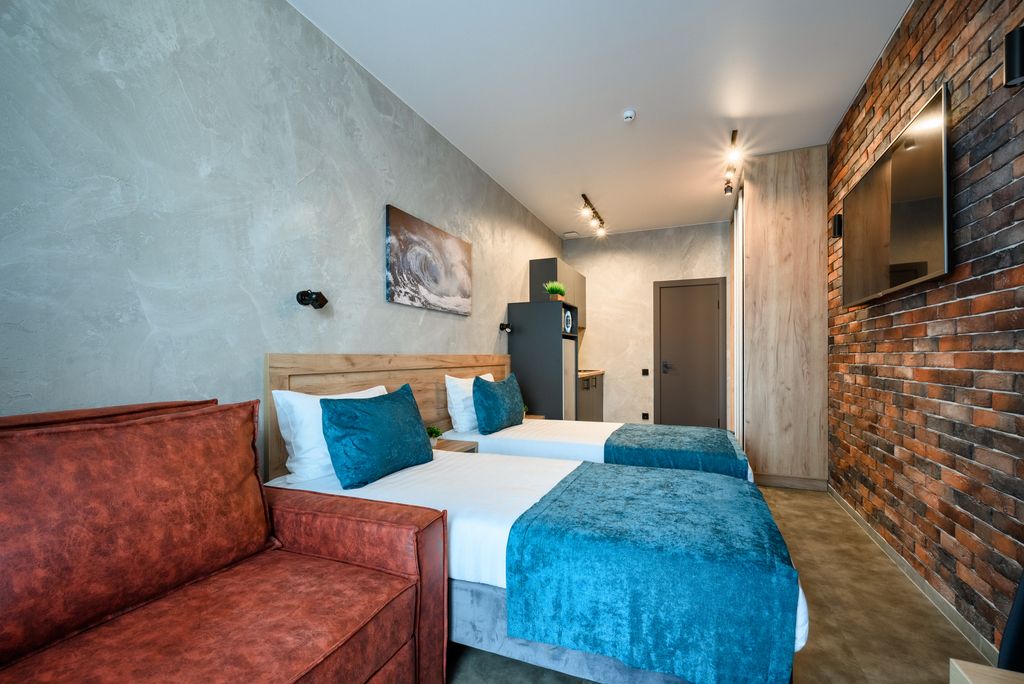 HiLoft Hotel — Апартаменты Престиж c 1 двуспальной или 2 односпальными кроватями