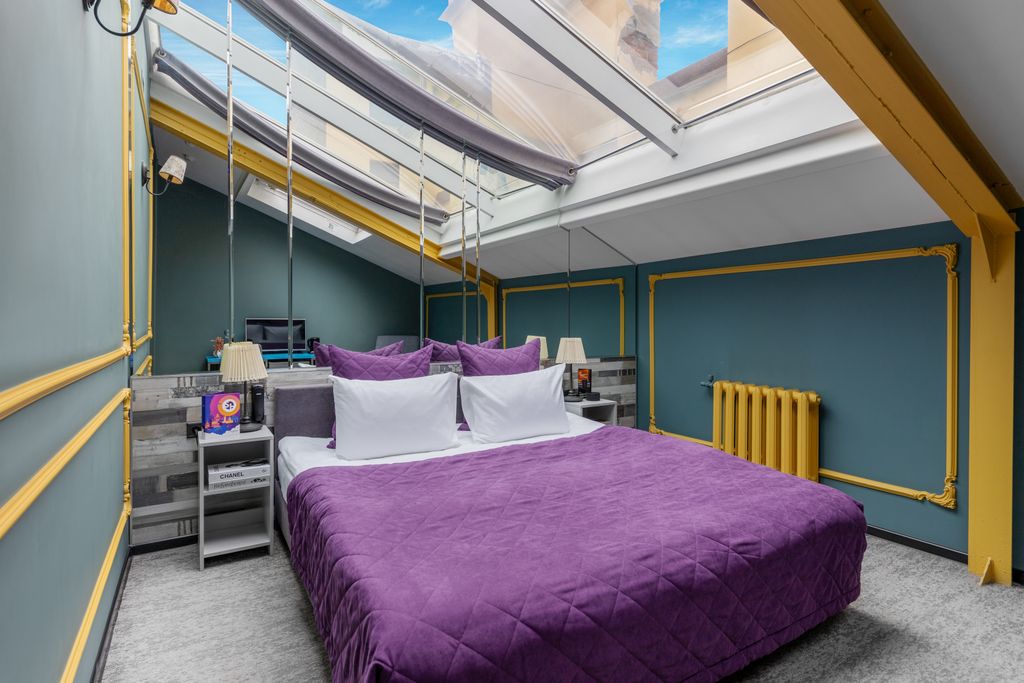 Станция Премьер S10 — Двухместный номер с 1 кроватью стандартный с мансардным окном