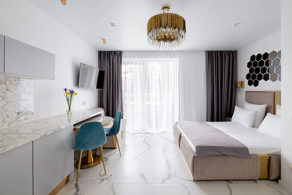 Рановский Парк — Двухместный номер с 1 кроватью Делюкс видовой с балконом и террасой