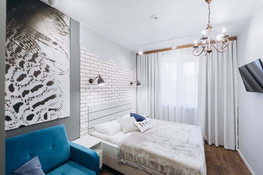 Oversize Piter — Трёхместный номер Номер с одной двуспальной кроватью + доп. место