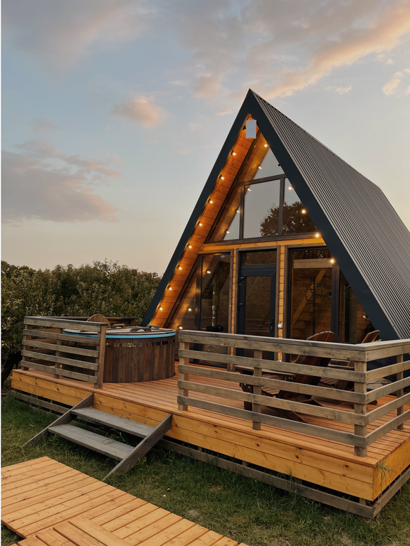 Aparadise Glamping&Spa — Семейный номер A-frame 2 Light