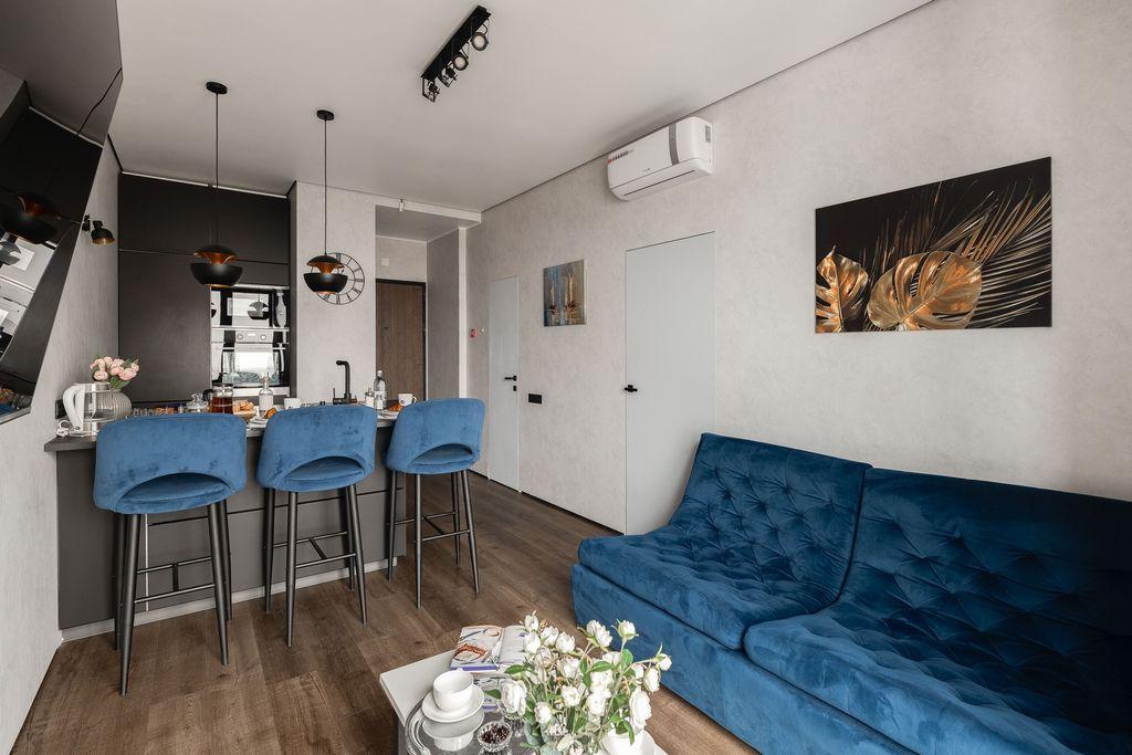 Smart Lofts Moscow — Апартаменты blueberry night с отдельной спальней