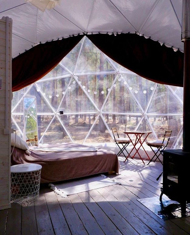 АлтайГрин — Двухместный номер с 1 кроватью Купольный дом