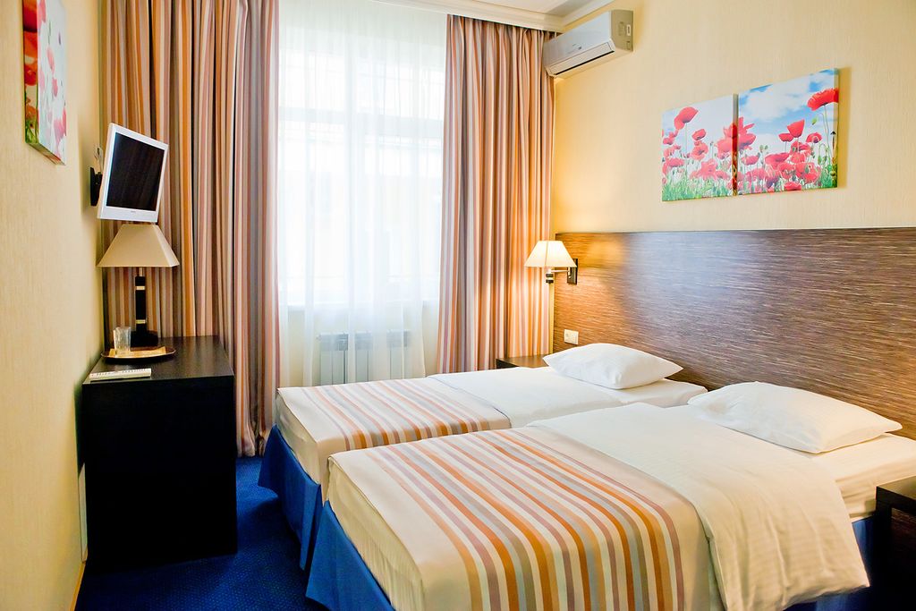 Дельфин — Двухместный номер с 2 отдельными кроватями Стандартный двухместный номер с 2 отдельными кроватями мансардный