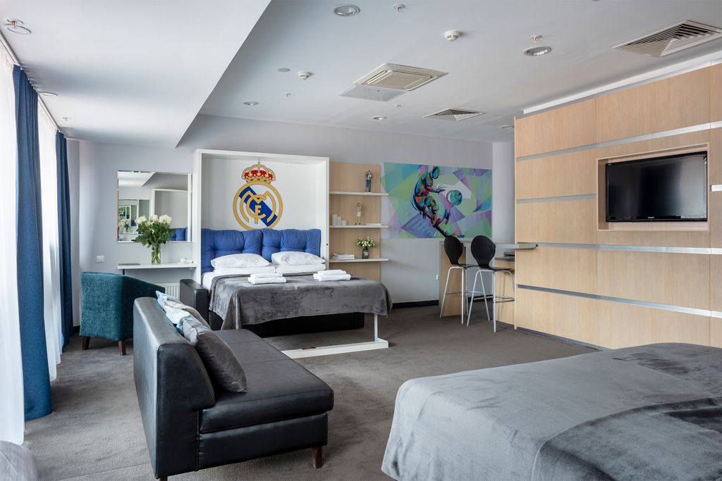 People Stadium — Семейный номер делюкс с 2-мя кроватями King-size