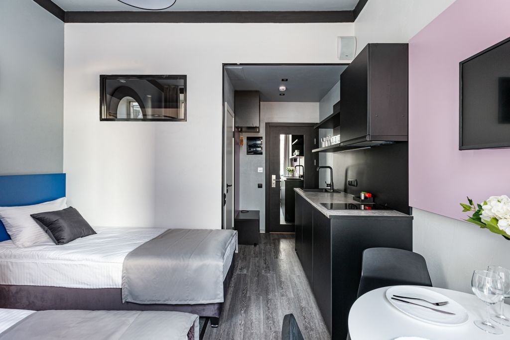 Greenfeel Лермонтовский — Двухместный номер с 2 отдельными кроватями Комфорт с кухней