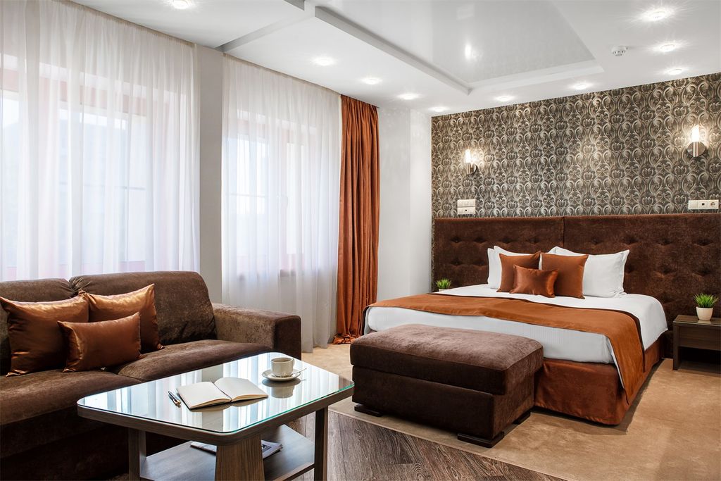 Волна — Двухместный номер с 1 кроватью люкс премиум студия